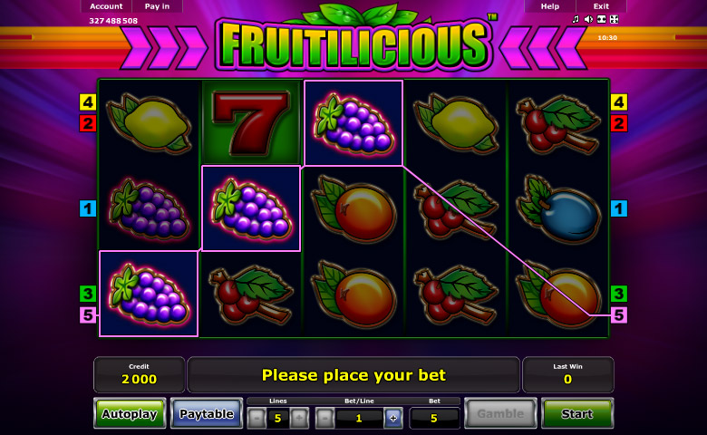 Fruitilicious online slot machine