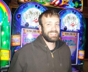 Matt Doherty wins $674k on Wizard of Oz Slot - photo courtesy Wildhorse Casino