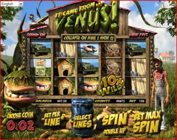 3D Slots Screenshot - It Came from Venus